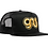 Thumbnail: GAS Trucker Hat Black Yellow/Gold Logo