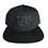 Thumbnail: GAS Snapback hat black on black logo