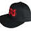 Thumbnail: GAS Snapback hat black and red logo